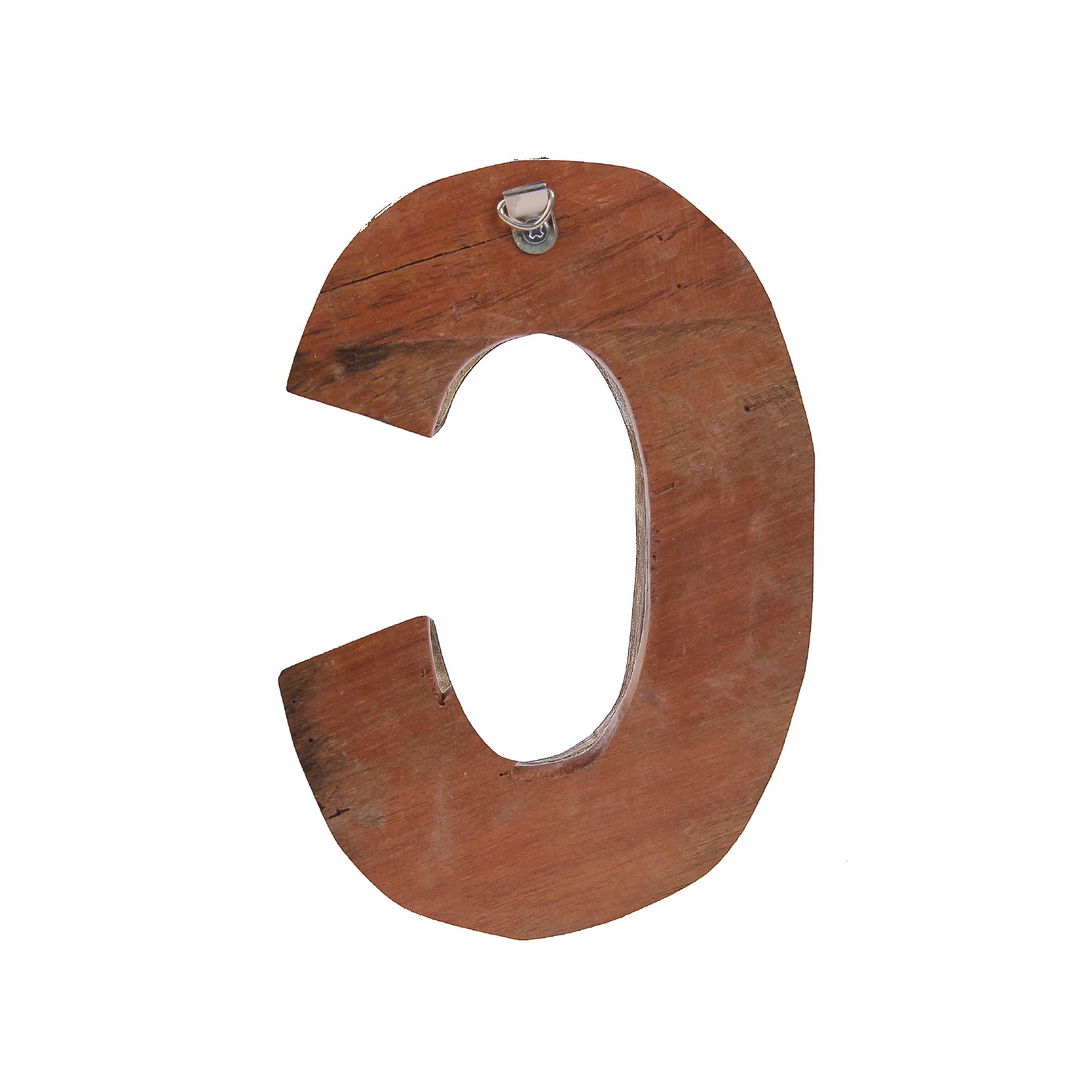 Holzbuchstabe 'C', mehrfarbig, T 2,5 cm, B 13 cm, H 19 cm von fischer's lagerhaus