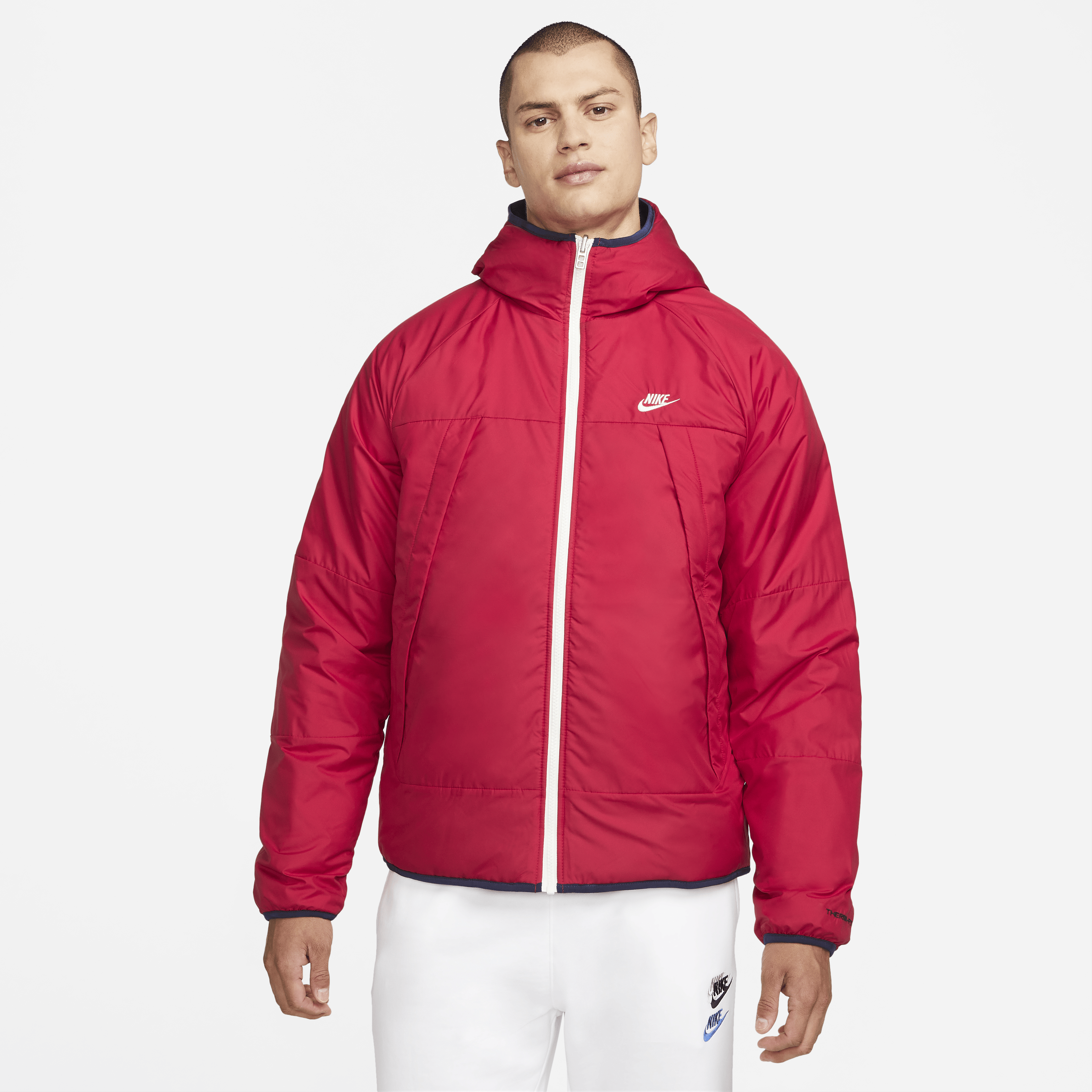 Nike Therma-FIT Legacy Reversible Jacke Rot F687