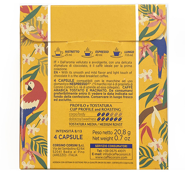 Boule de Noël - 4 capsules Christmas Brasil - compatibles Nespresso® - CORSINI