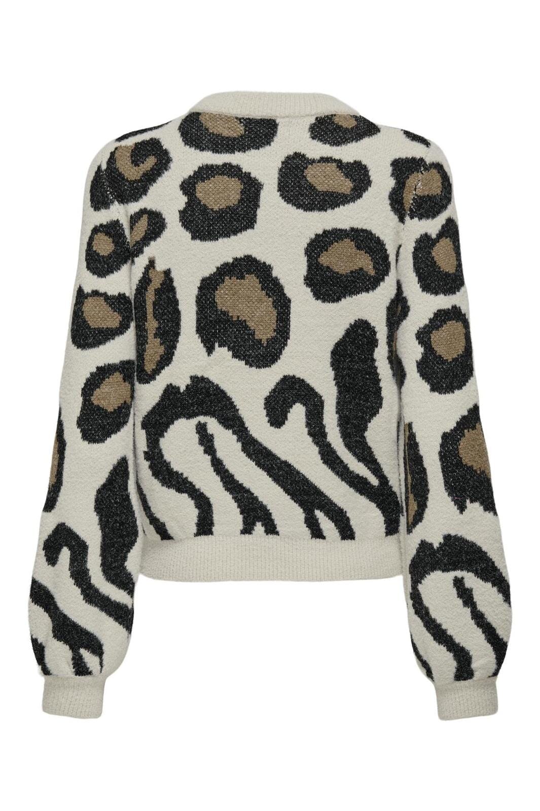 JDY JDYlorraine Animal L/S Pullover Knt 4554184 cement black malt ball mix