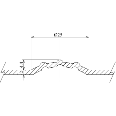 Dalle Podotactile TOLPLOT en Aluminium Anodisé - 800 x 420 mm -Int