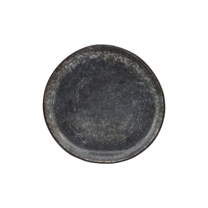House Doctor - Pion Teller, Ø 16.5 cm, schwarz / braun