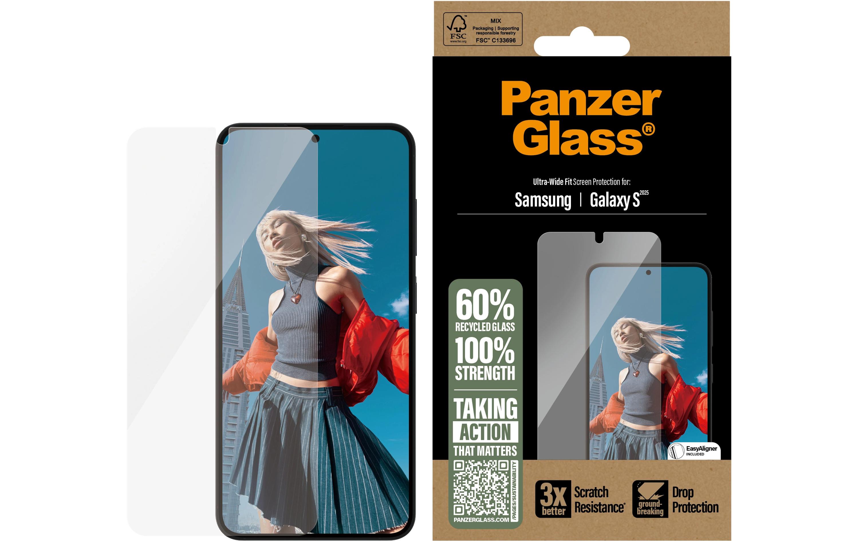 Displayschutz Ultra Wide Fit Galaxy S25Display-Schutzfolie für das Samsung Galaxy S25