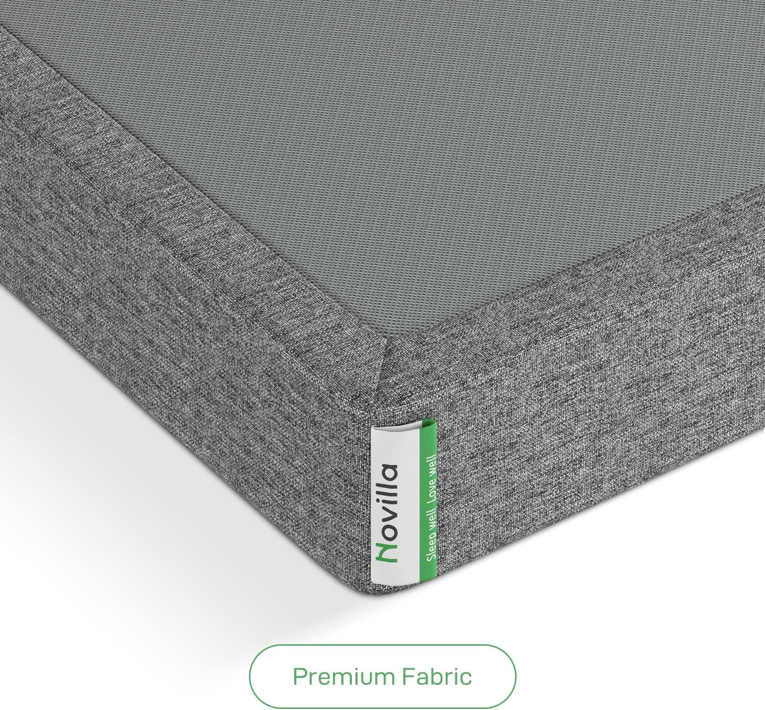 Novilla King Boxspringbett, 10,2 cm Metall King Size Boxspringstützen für alle Arten von Matratze/Extra Starke Unterstützung & rutschfest, Kein Lärm, Einfache Montage