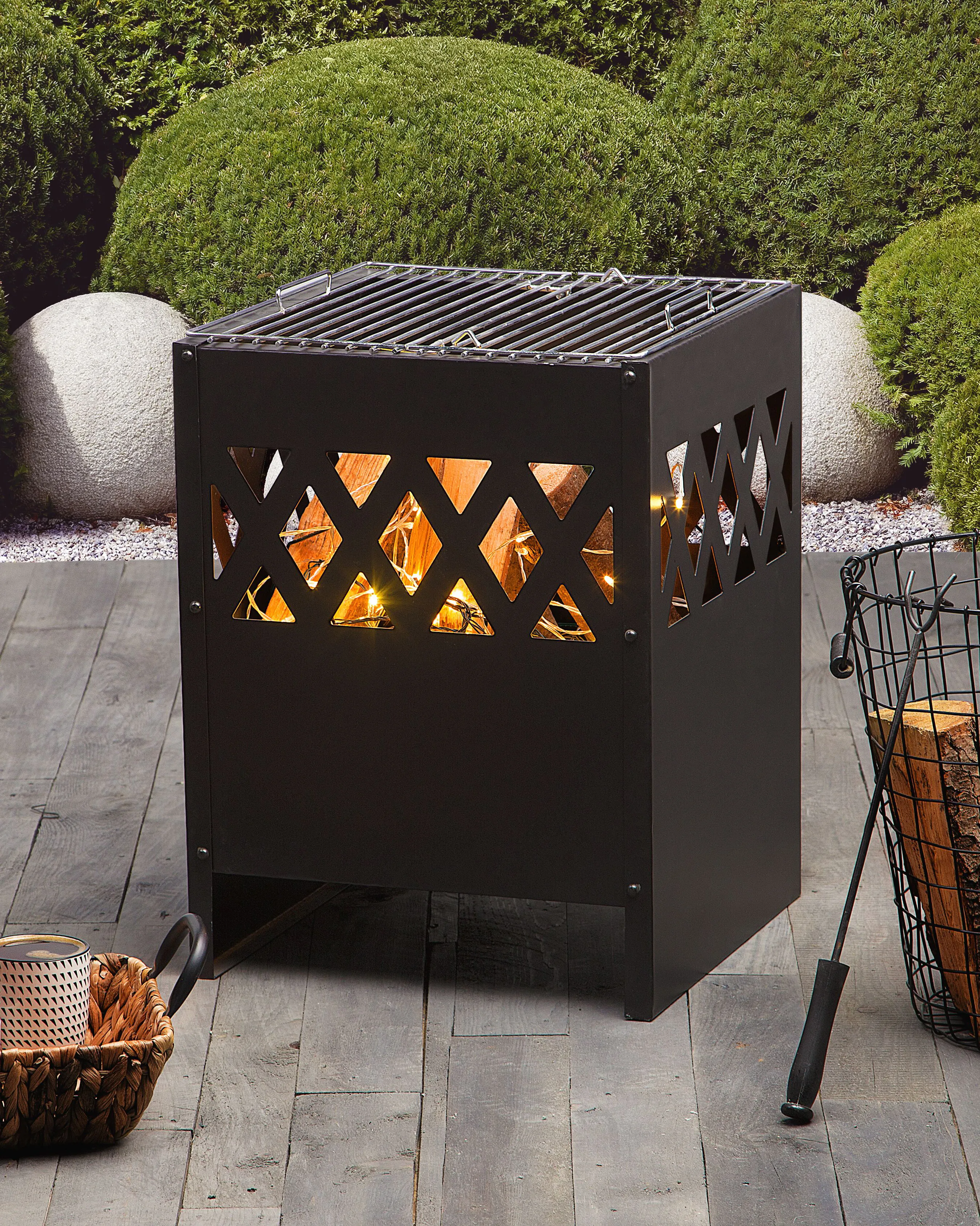 Grill vuurplaats SHIGA Metaal Zwart