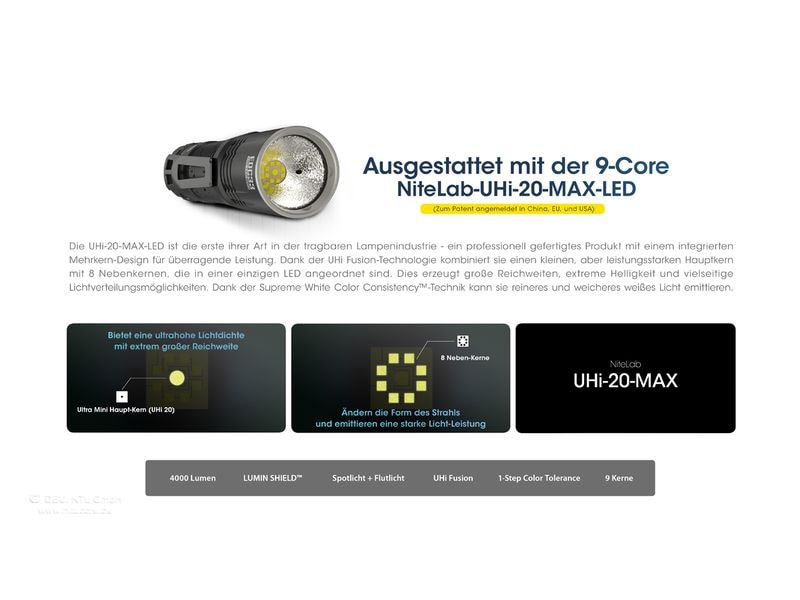 Nitecore Taschenlampe EDC33 4000 lm Taschenlampe