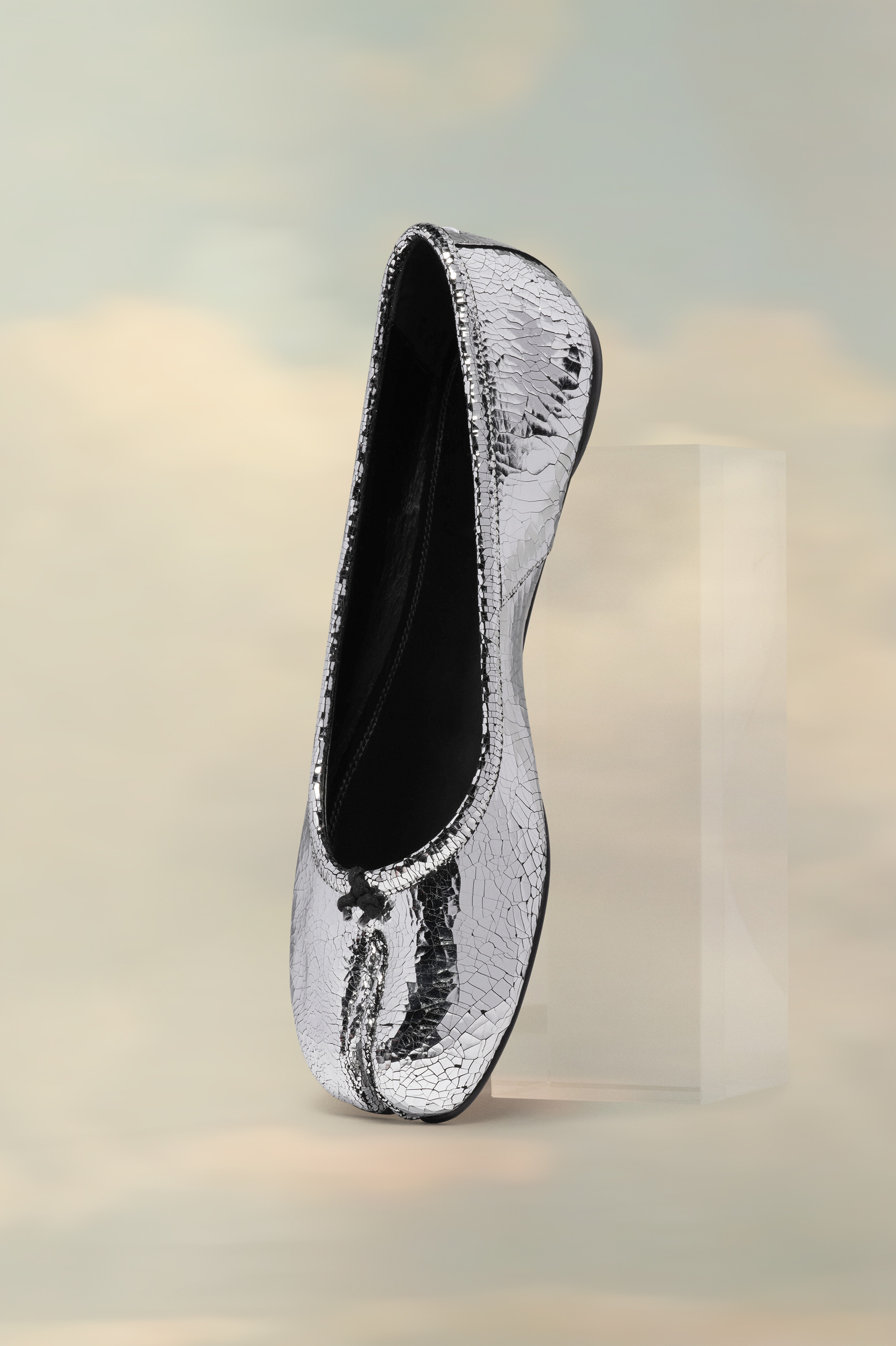 Ballerines Tabi Mirror Argent