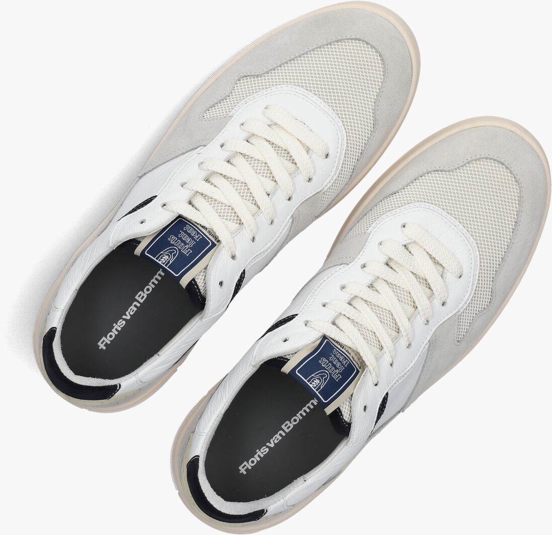 witte floris van bommel sneakers sfm-10166 de okker
