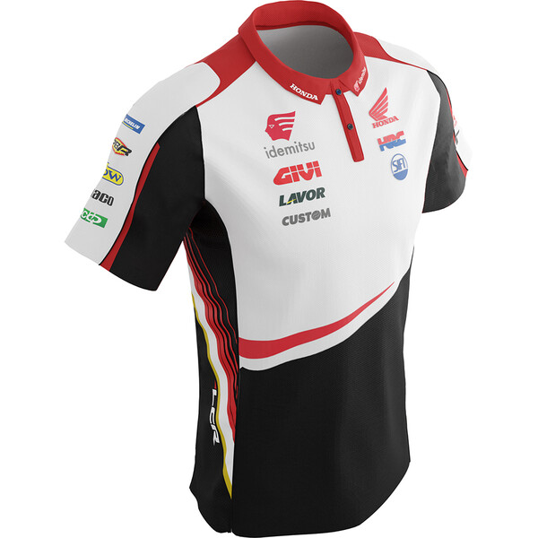Ixon - Polo LCR 22 Noir / Blanc / Rouge