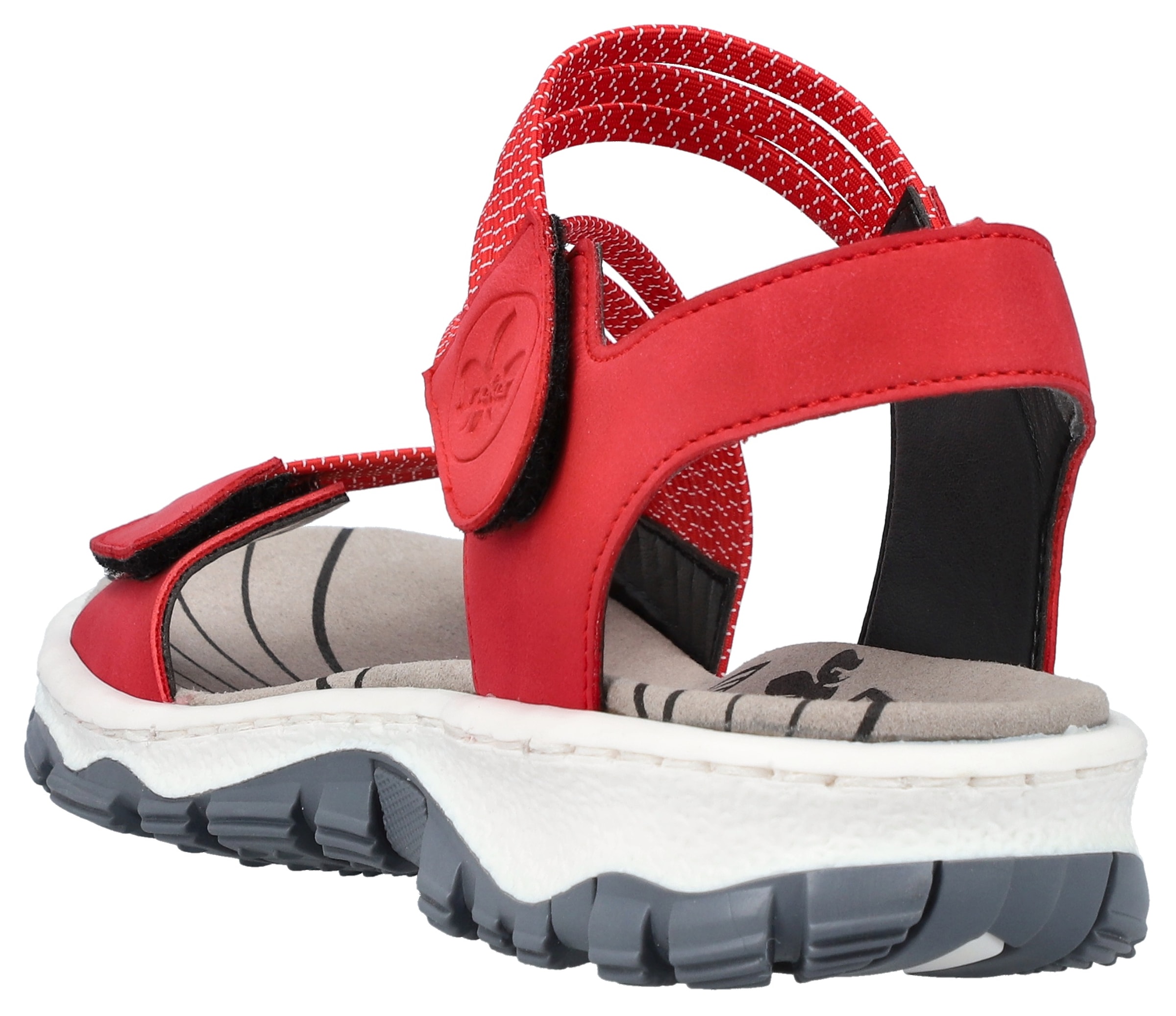 Rieker Riemchensandale  , Sommerschuh, Sandalette, Klettschuh, im Sportslook