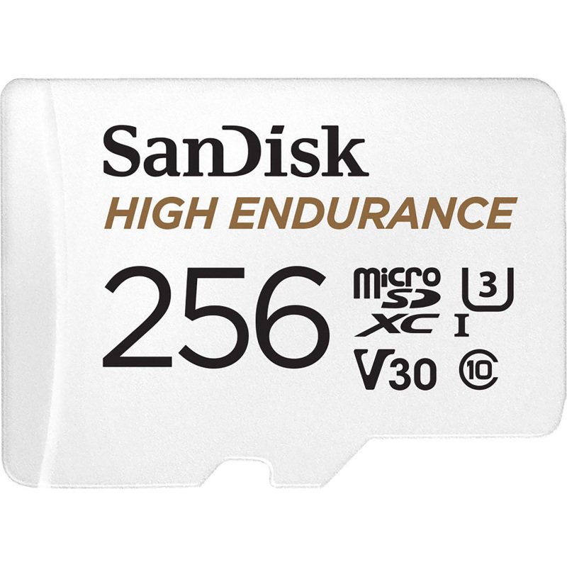 Carte mémoire SanDisk High Endurance 256 Go MicroSDXC UHS-I Classe 10