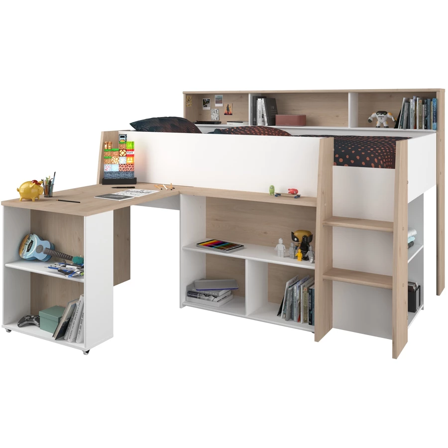 Parisot Hochbett Lucas Japanische Eiche Japanische Eiche
