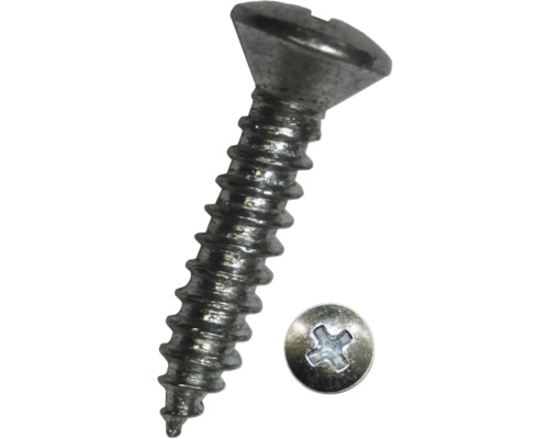 Plaatschroef, verzonken kop met kruiskopaandrijving, DIN 7983, 2,9 x 9,5 mm, verzinkt, 100 stuks