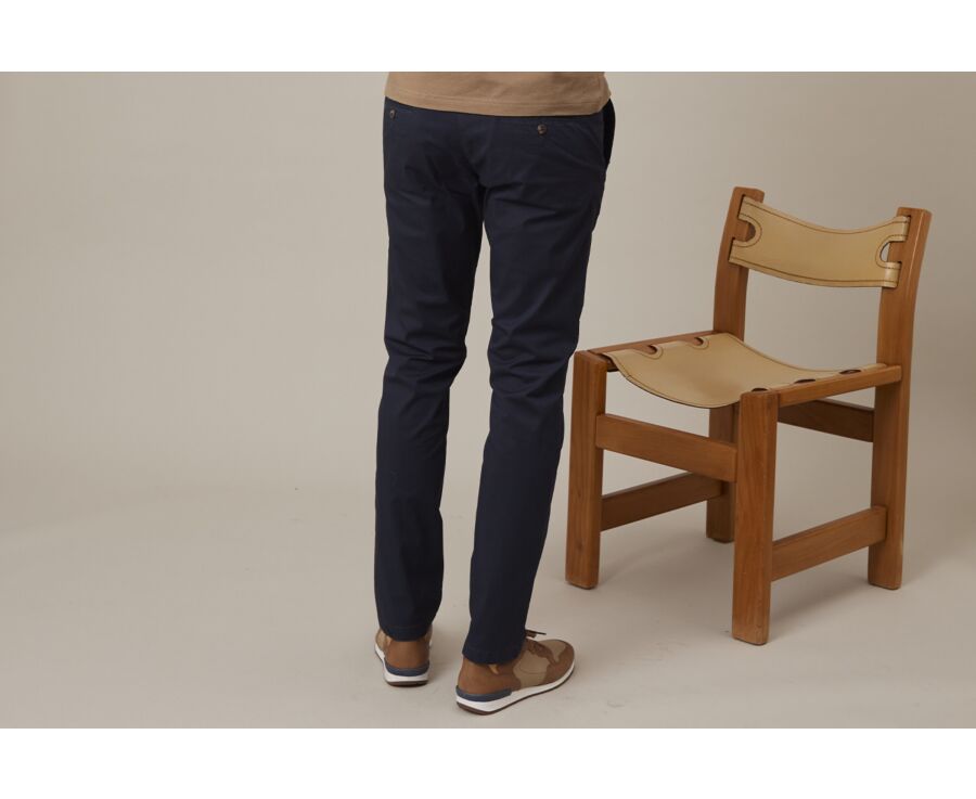 Pantalon chino homme Marine - KALLEN