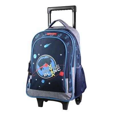 Sac à dos à roulettes Poivre Blanc Espace - 2 compartiments - bleu - Bagtrotter