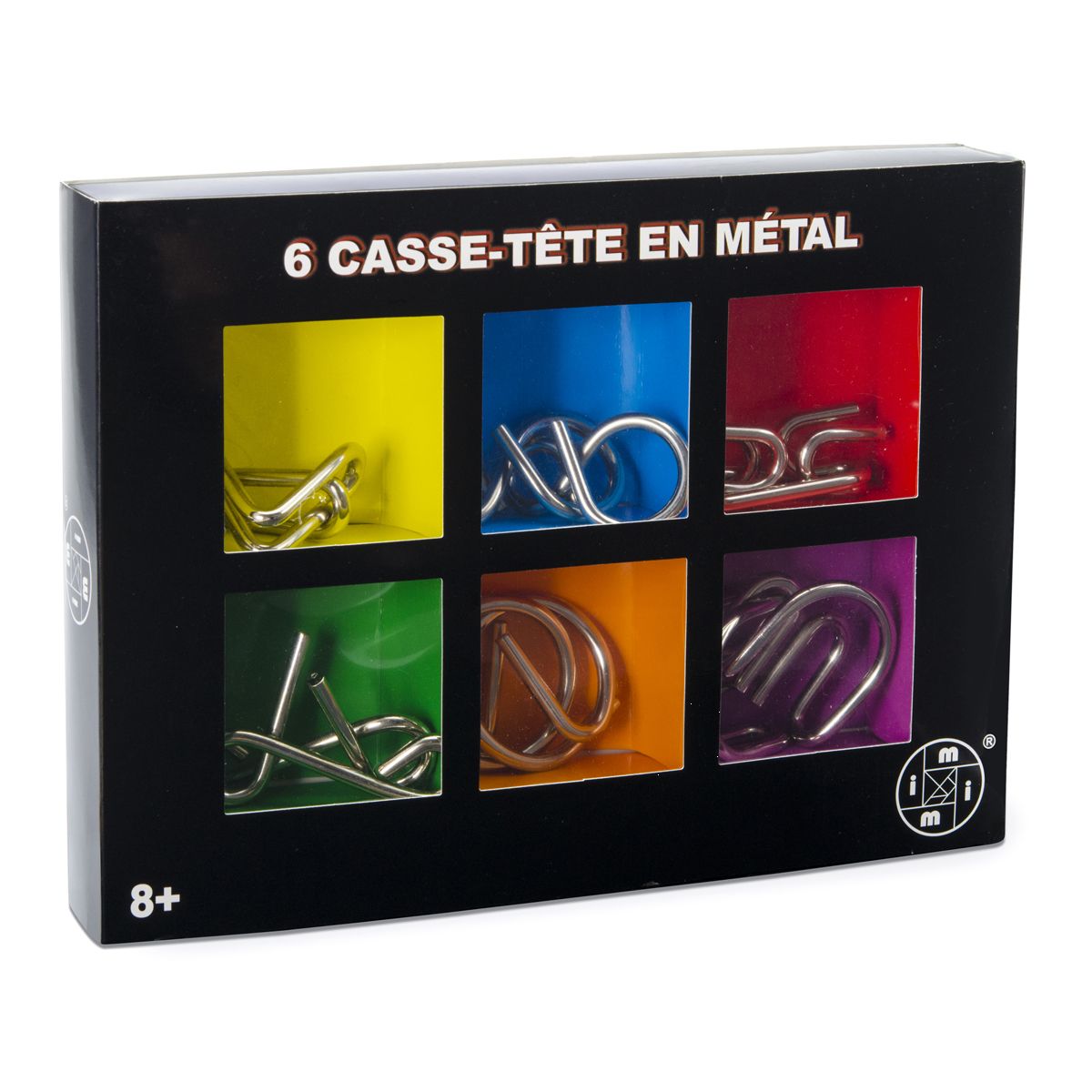 6 casse-têtes en métal