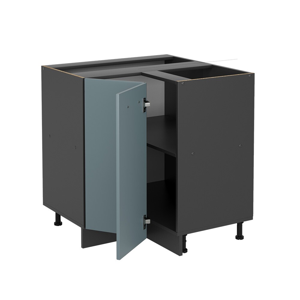 Vicco Eckunterschrank Küchenschrank R-Line Solid Anthrazit Blau Grau 87 cm modern