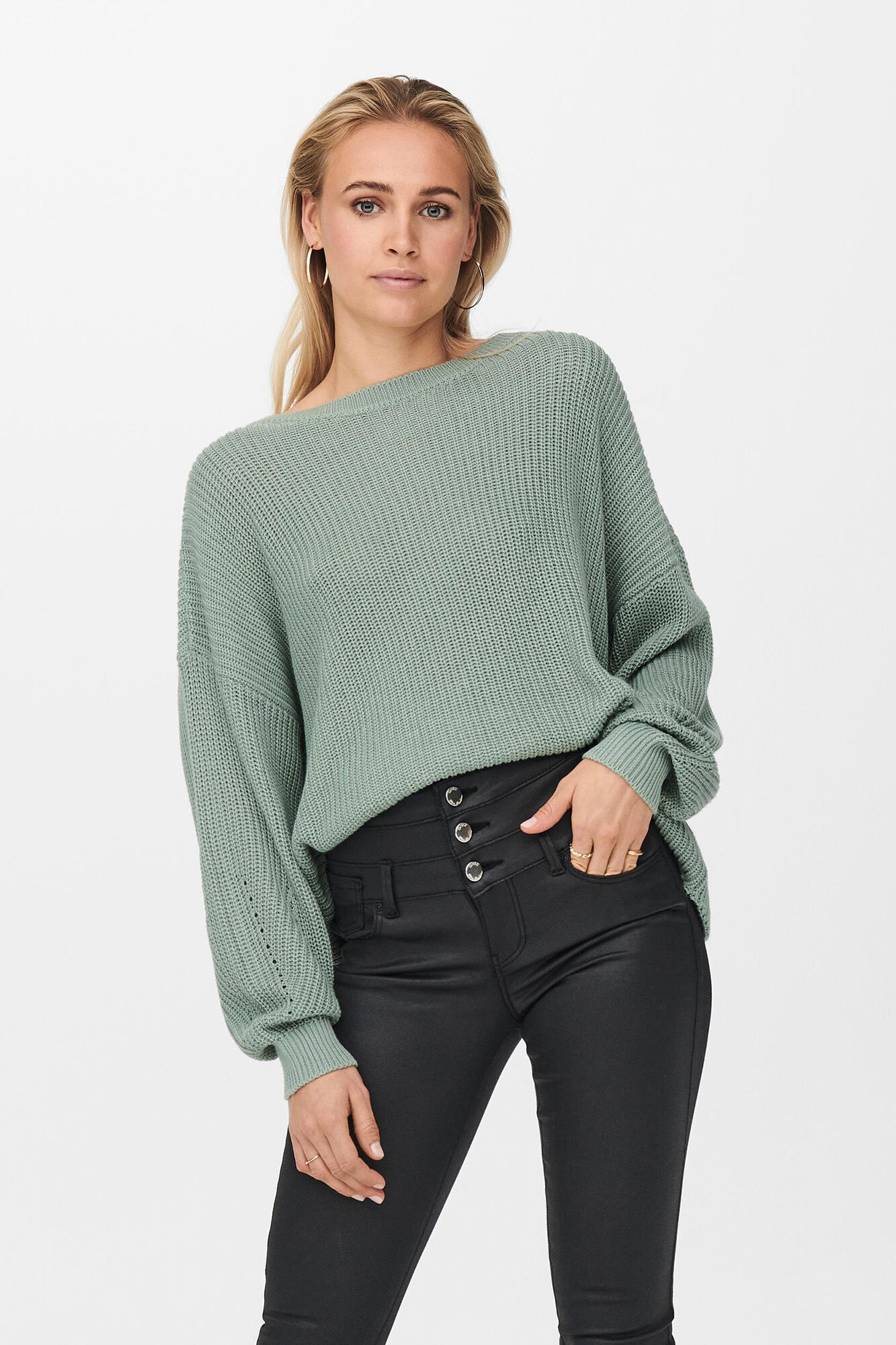 Suéter de tricô oversized