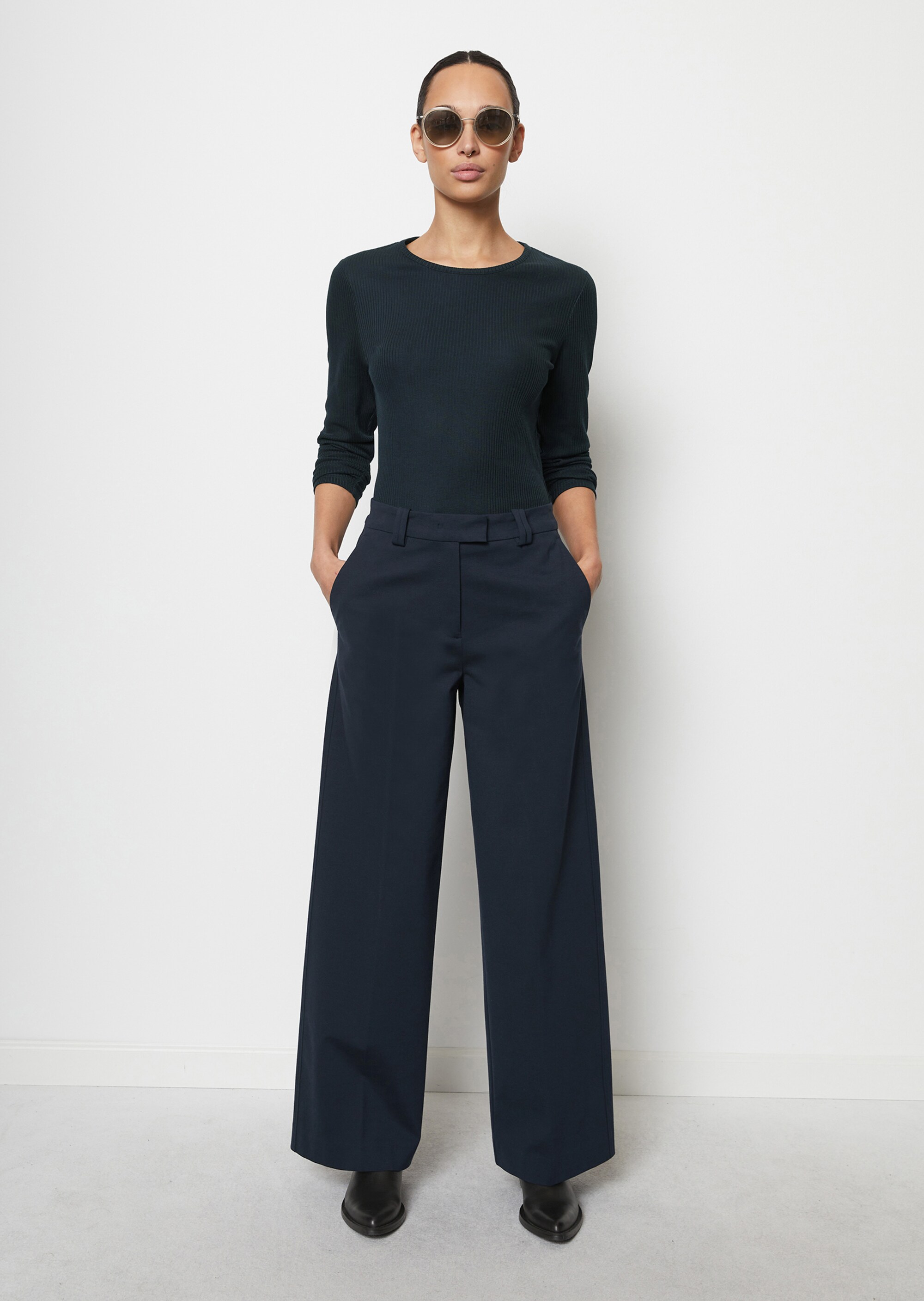 Jerseyhose wide aus Interlock-Qualität