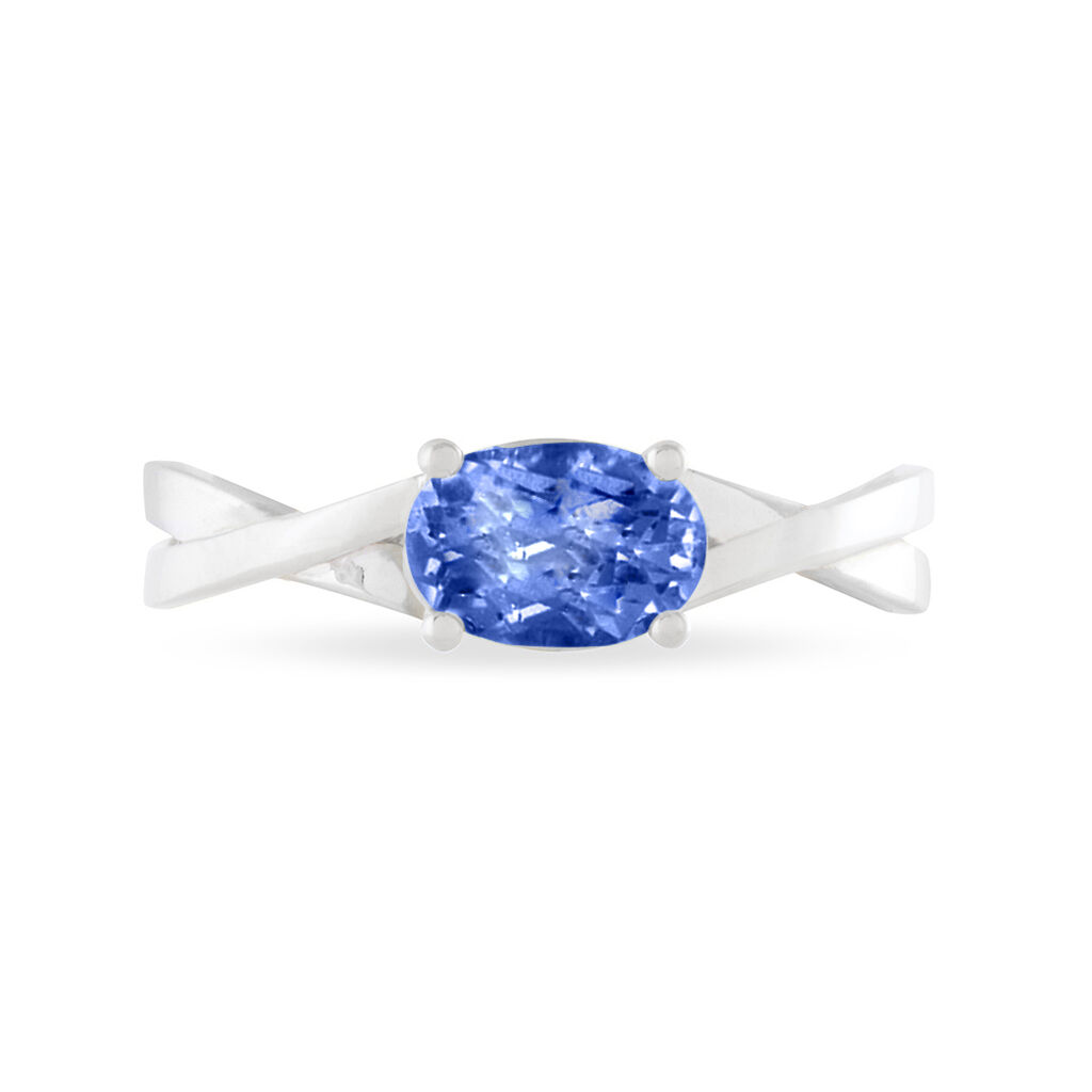 Bague Emeline Or Blanc Saphir