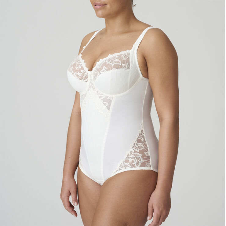 PrimaDonna Deauville full cup bodystocking Råhvid