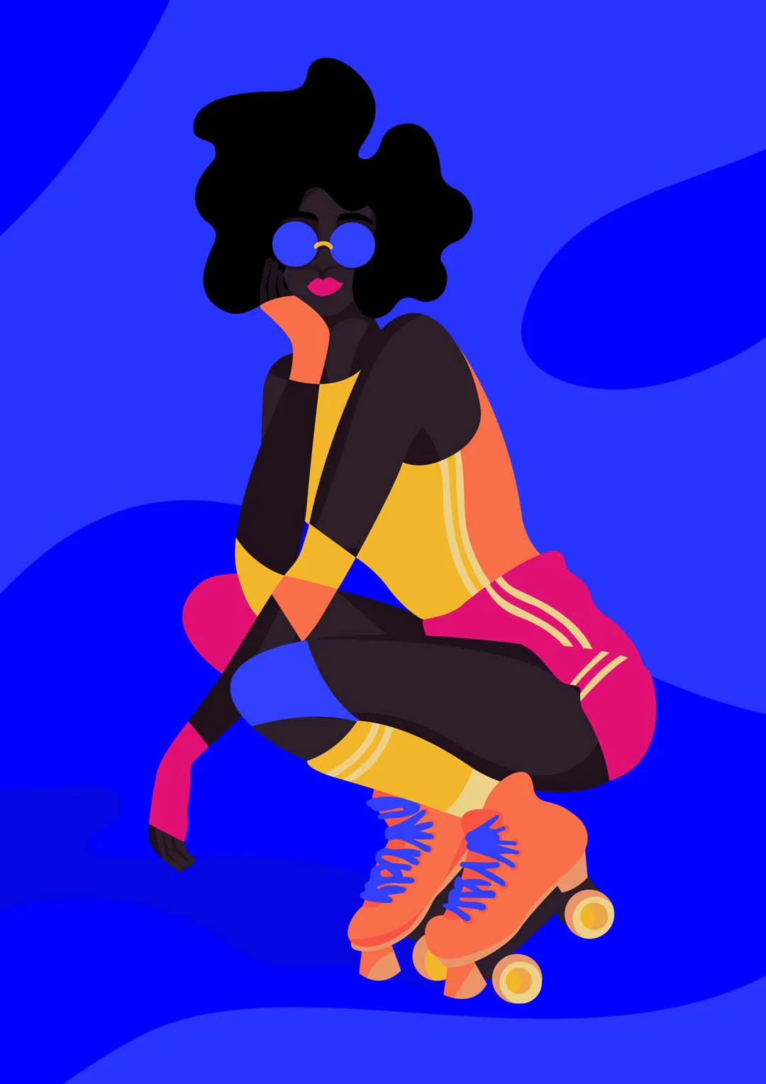 Roller Girl von Sofia Doudine