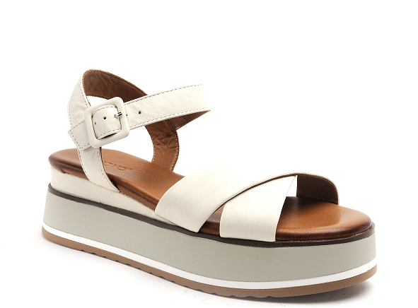 Inuovo nu pieds plats femme 983004 blanc