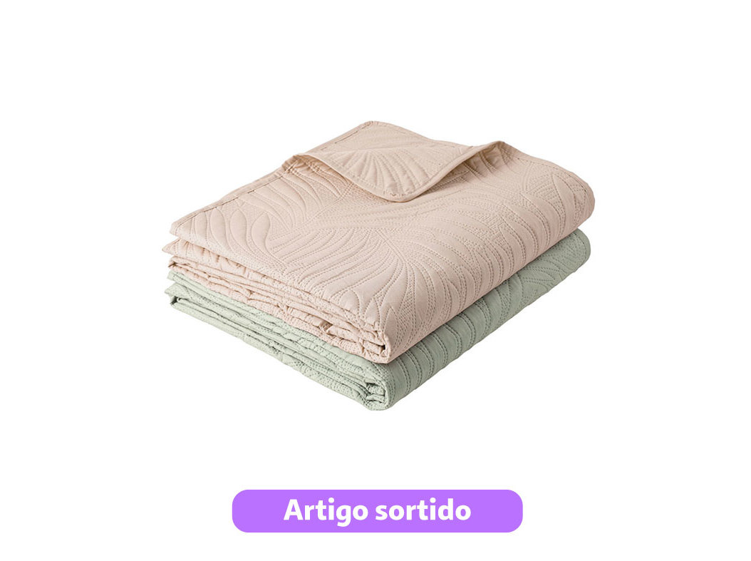 COLCHA MICROFIBRA ACTUEL 240X260CM CORES SORTIDAS