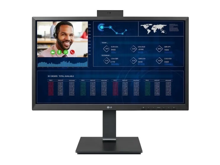 LG 24CQ650W-BP - Tynd klient - alt-i-én - 1 x Celeron N5105 / op til 2.9 GHz - RAM 8 GB - SSD 256 GB - Gigabit Ethernet - Win 10 IoT Enterprise - skærm: LED 23.8