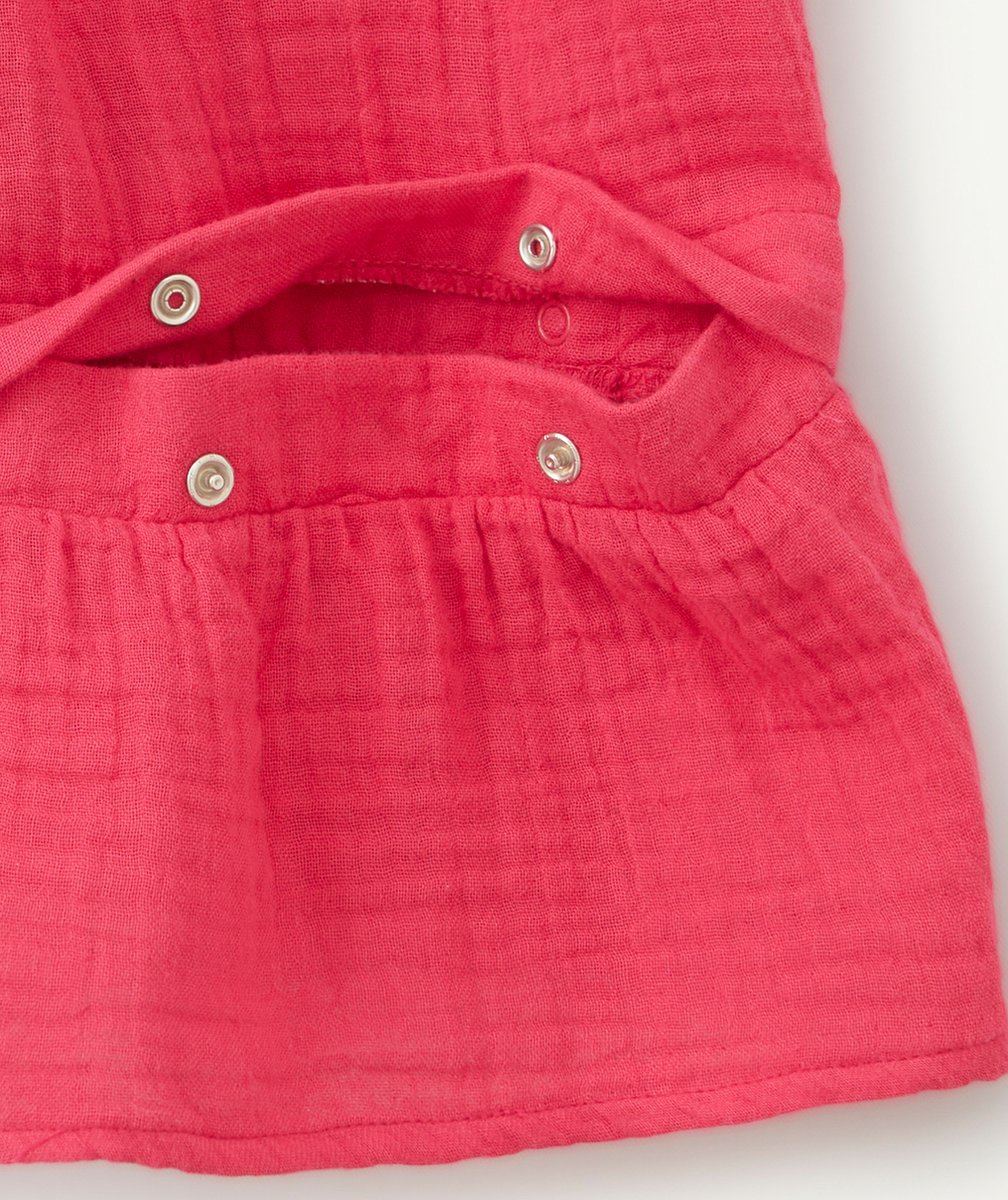 ROBE ÉVOLUTIVE ROSE EN GAZE DE COTON