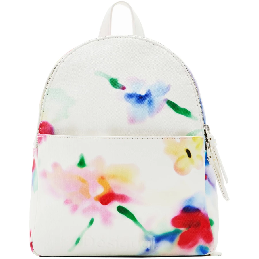 Desigual Liquidflower Mombasa - Rucksack Mini 30.5 cm white