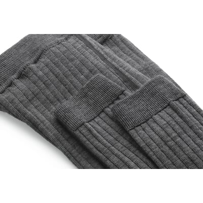 Kinder-Leggings Merinowolle, Dunkelgrau