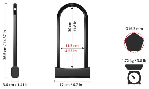 Antivol U Seatylock Mason 300