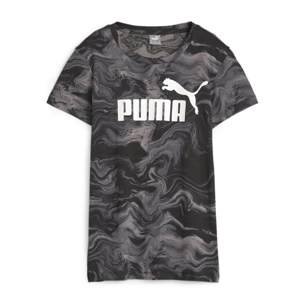 Puma T-shirt Gris/Noir Femme Puma Ess+ Marbleized