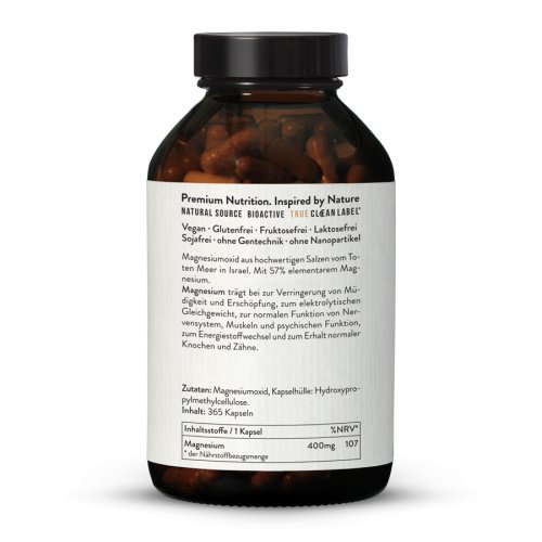 Sunday Natural Products  Magnesium OxidTotes MeerKapseln400mg