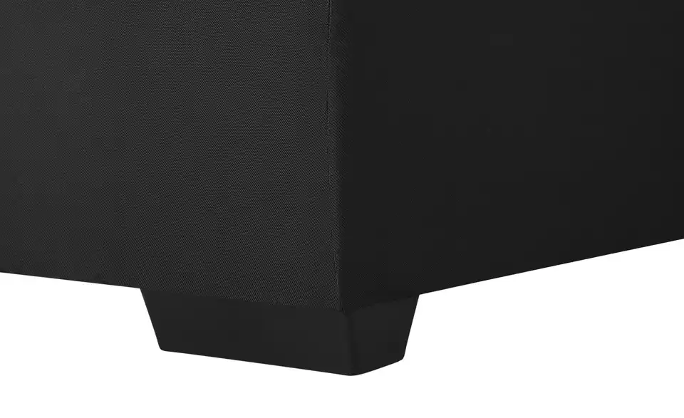 Ecksofa Navarra Grau, Schwarz rechts