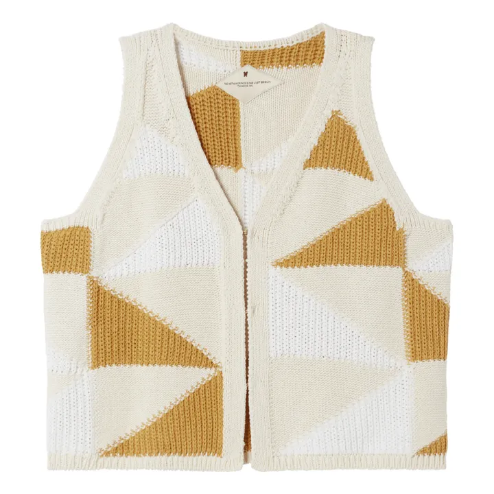 Thinking Mu Gilet Sans Manches Robbie | Ecru