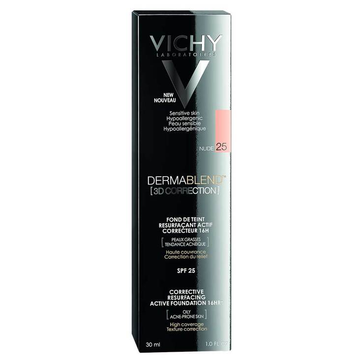 Vichy Dermablend 3D Correction Make-Up 25 Nude, 30 ml