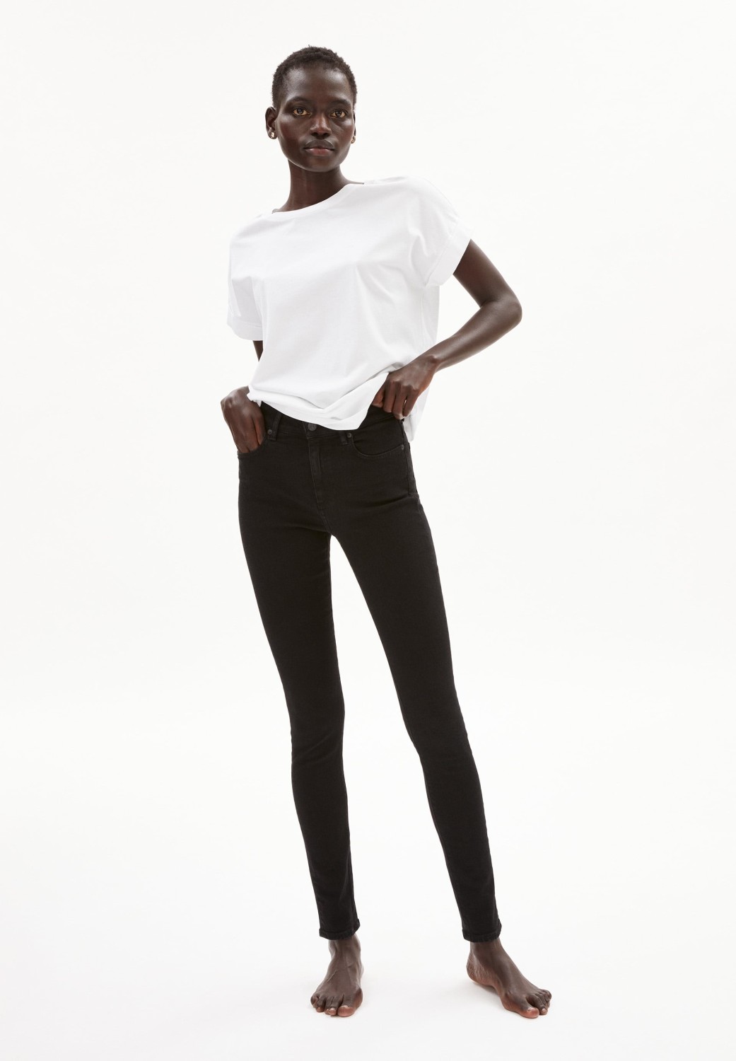 Armedangels Damen-Jeans Tillaa X Stretch Black Night