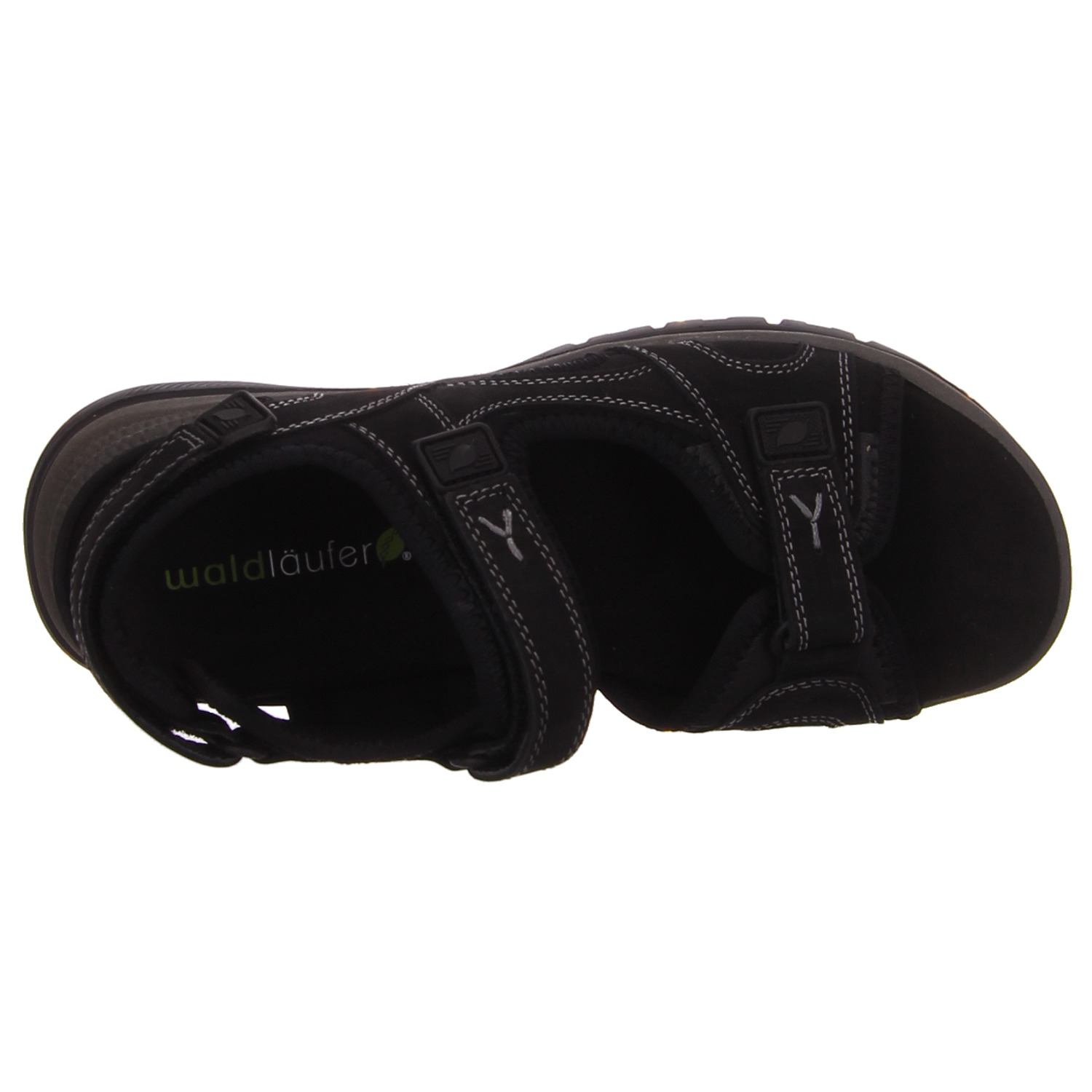 Waldläufer Sandale schwarz schwarz
