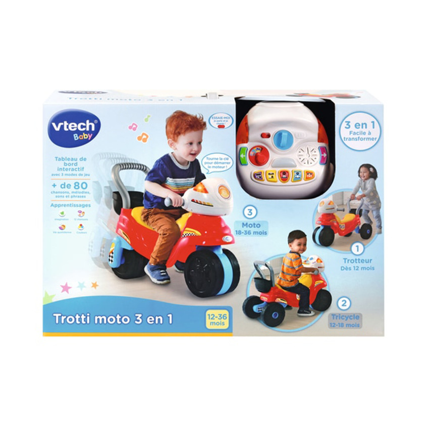 Trotti Moto 3 en 1 - Trotteur