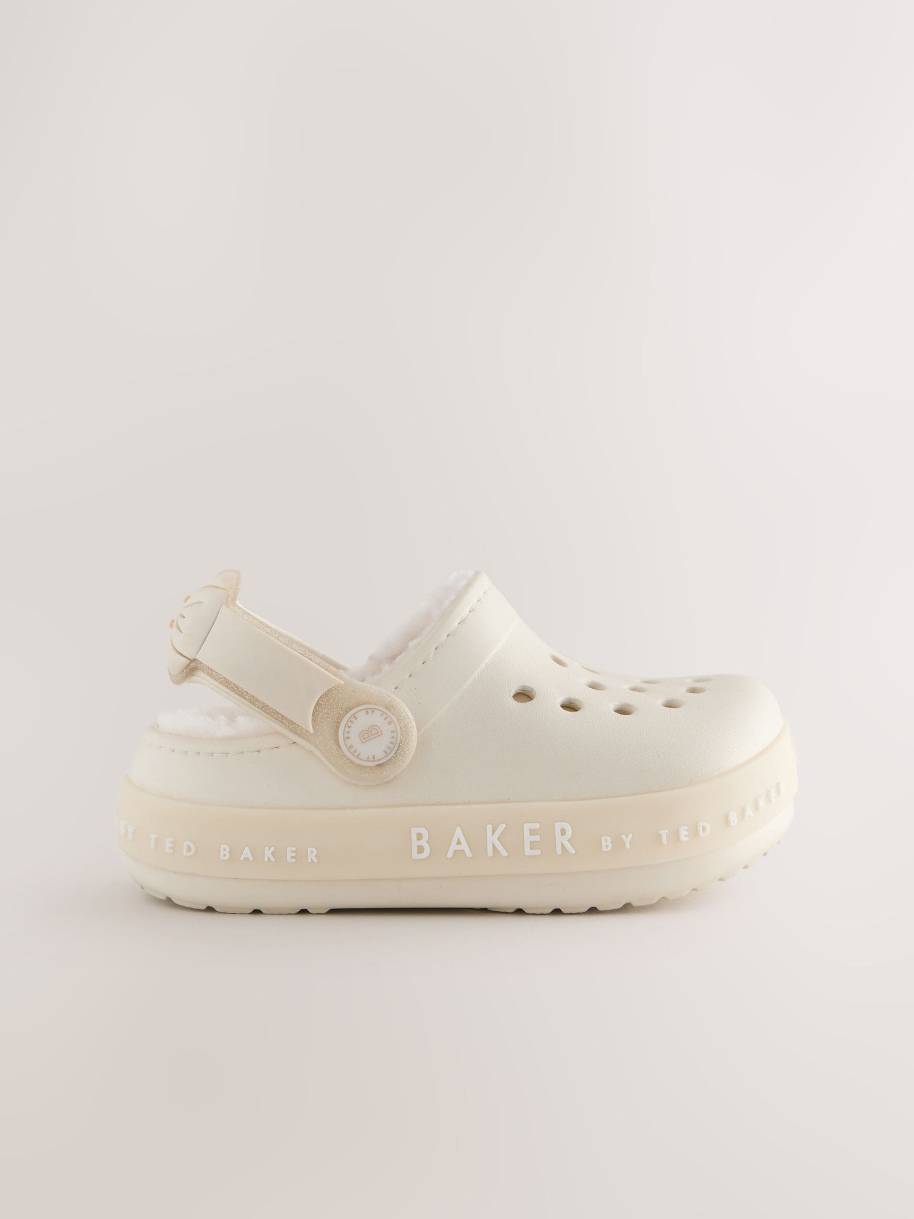 Gebroken wit - Baker by Ted Baker Girls Borg Lined Clog Slippers