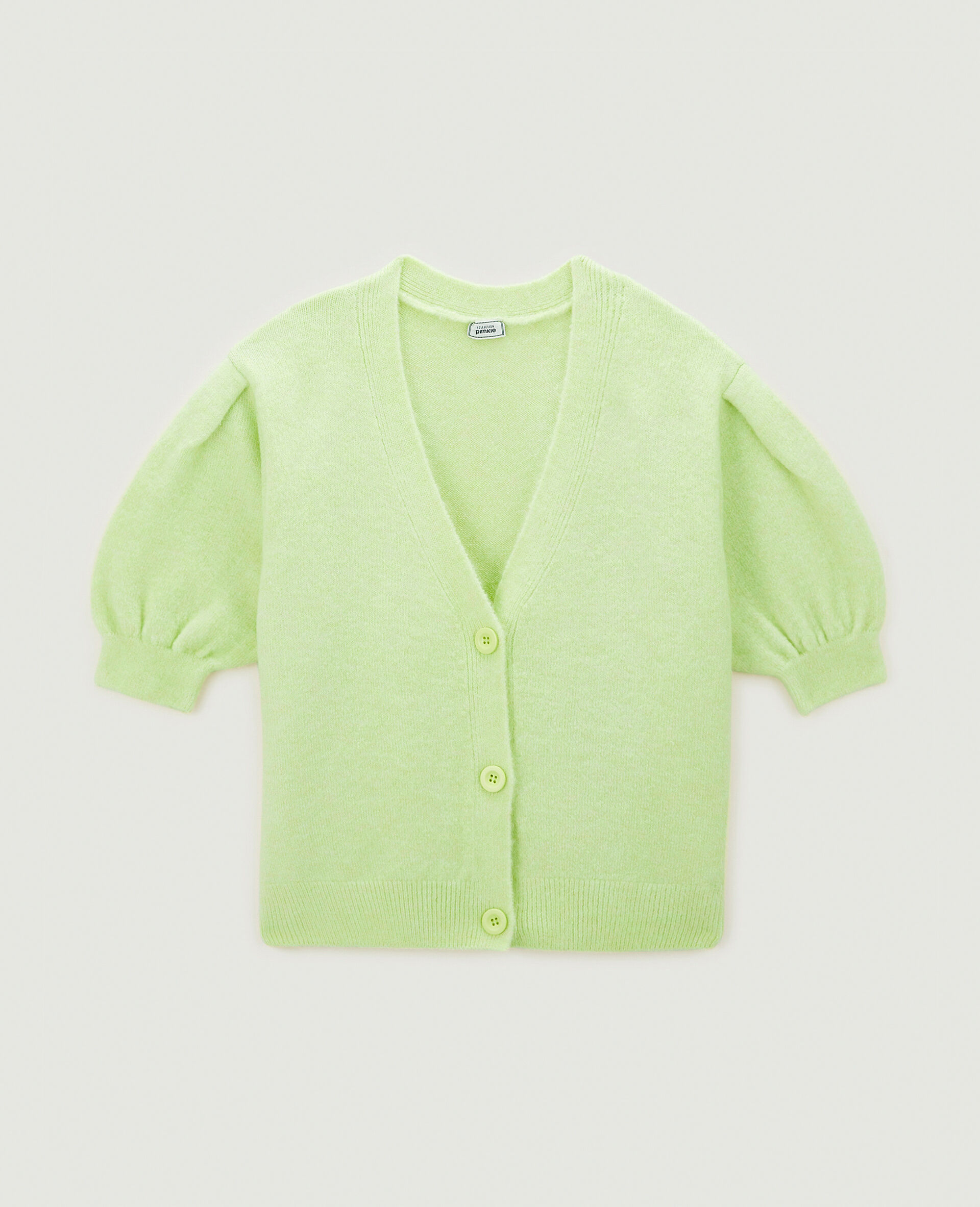 Gilet à manches courtes ballon - Vert anis