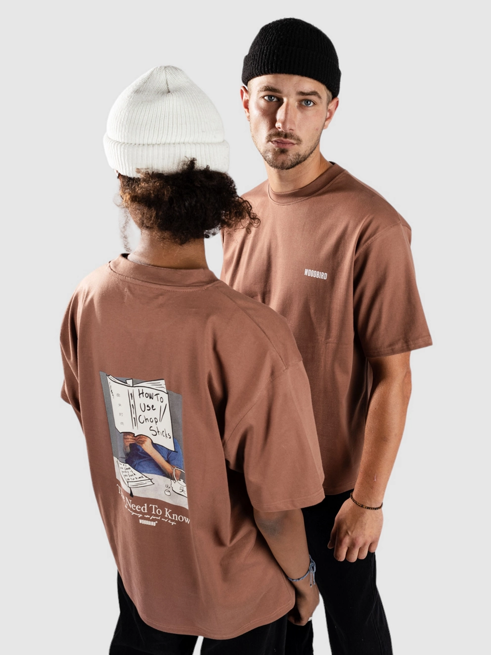 Woodbird Baine Chop T-Shirt burnt red