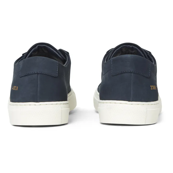 Common Projects Baskets Achilles Low Nubuck - Collection Homme | Bleu marine