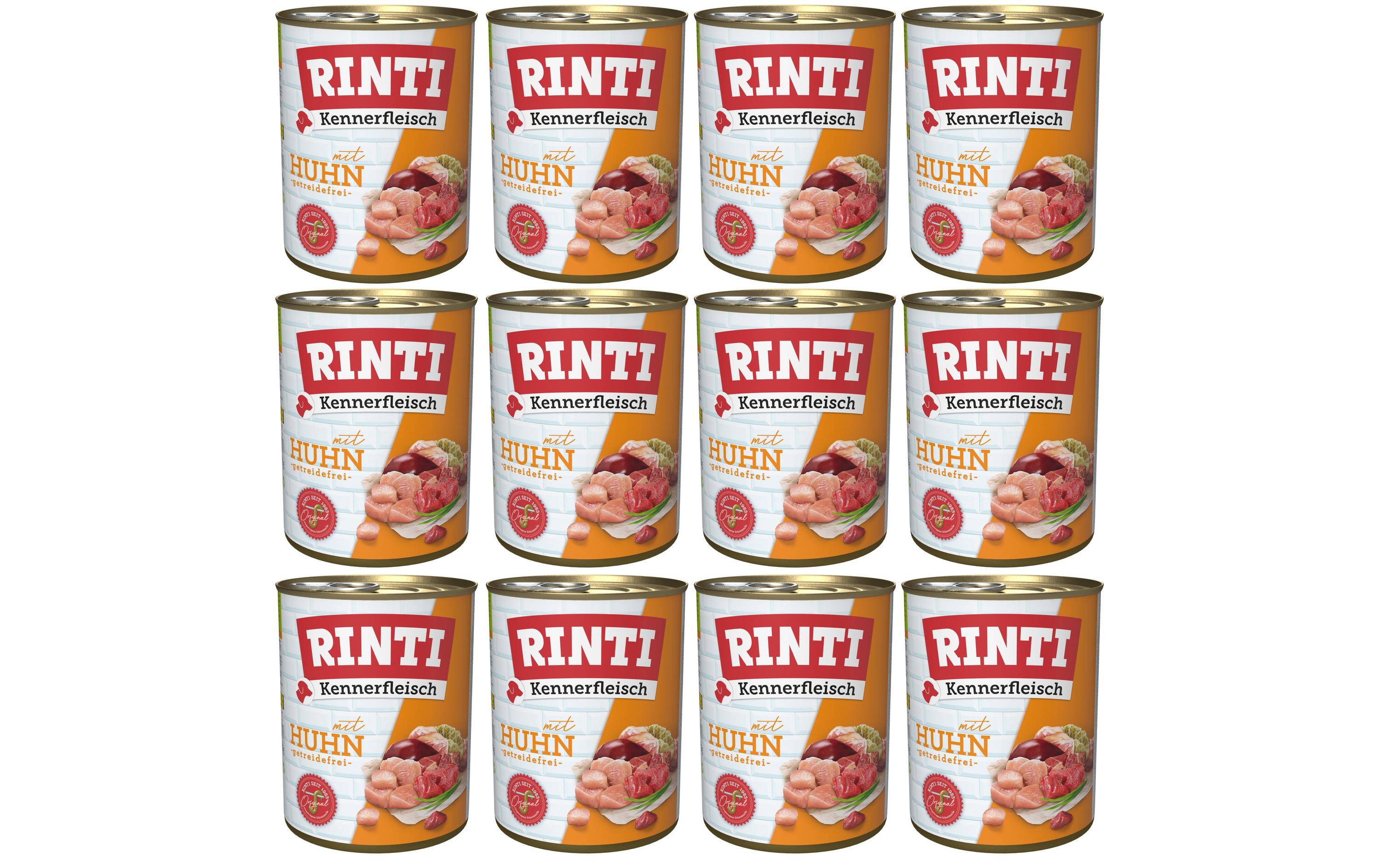 Nassfutter Kennerfleisch pur Dose Huhn, 12 x 800 gAlleinfuttermittel für ausgewachsene Hunde