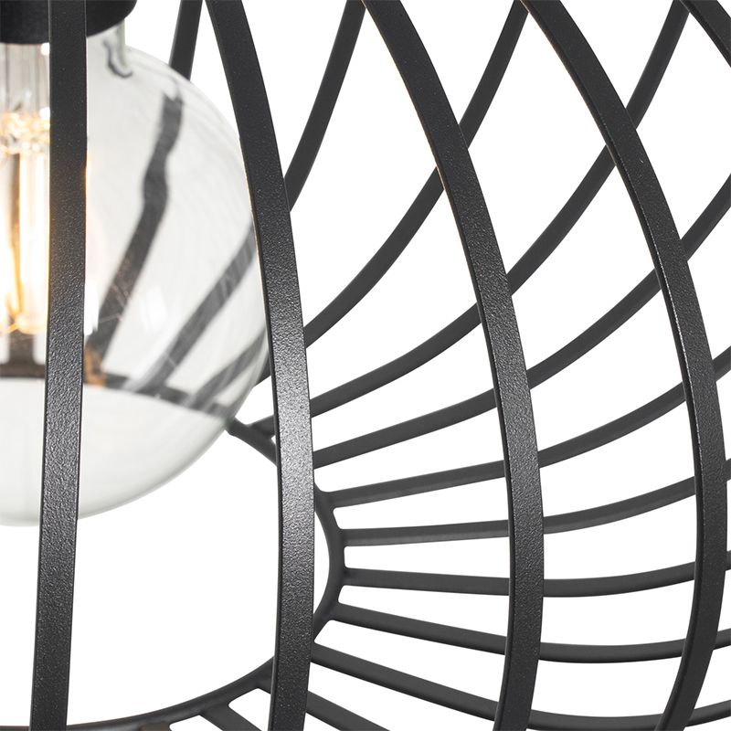 Design hanglamp zwart draad 39cm - Johanna