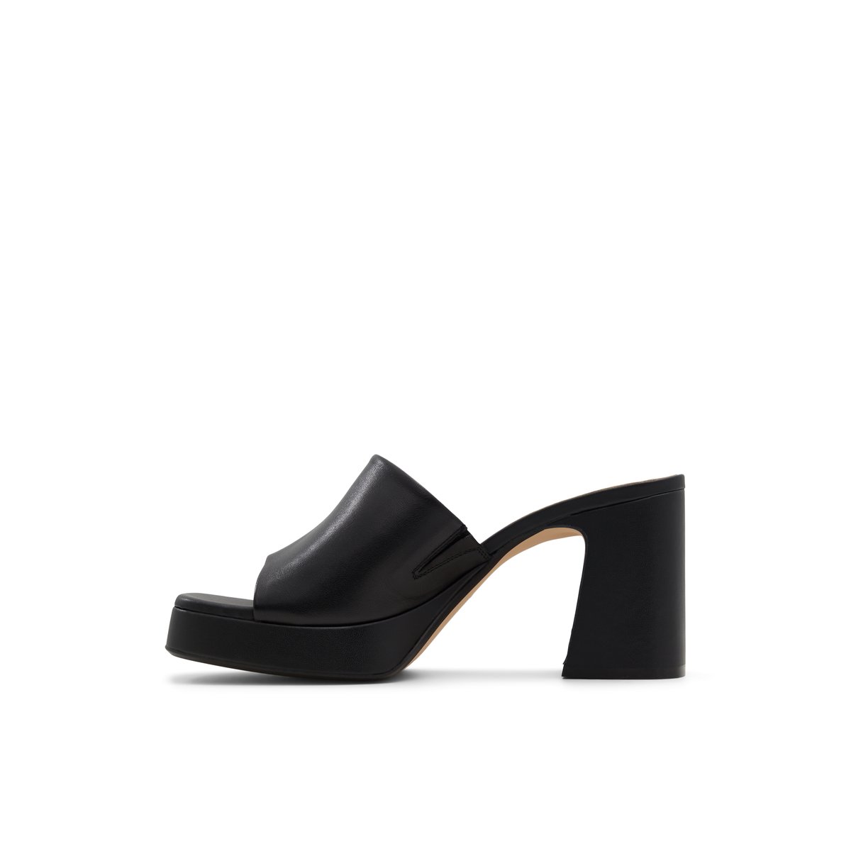 LUCA FERRI-Aussere-Mules Sandales - Talon Bloc - Noir