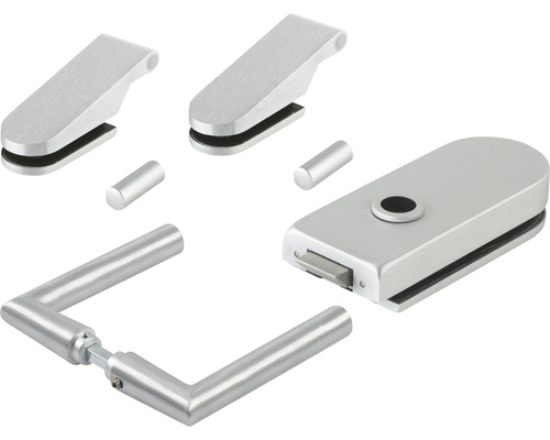 Pertura glasdeurbeslag Studio Kargur UV aluminium geanodiseerd zilver