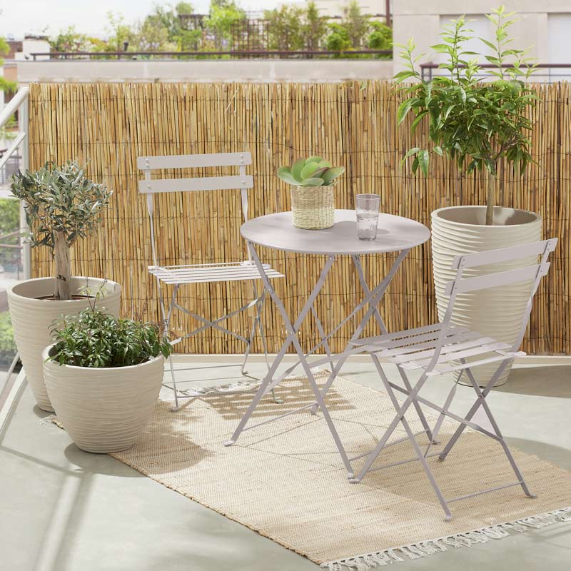 Set table et chaises 'Calvi' couleur sable